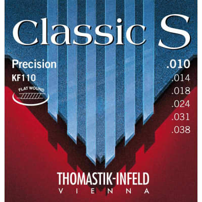 Thomastik KF110 Jeu acoustique Classic S Flat Wound 10-38 image 1