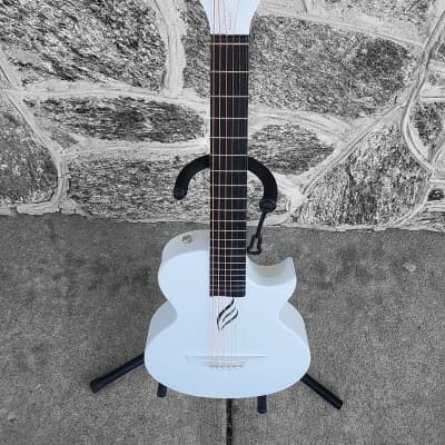 Enya Nova Go White Carbon Fiber Acoustic Travel Guitar w/ Gig Bag for sale