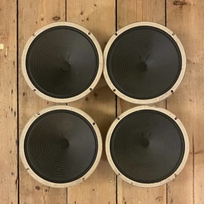 quad of matching 4x10  Vox  JMI  Celestion  10" ceramic guitar speakers - AC30 / AC50 1966 image 2