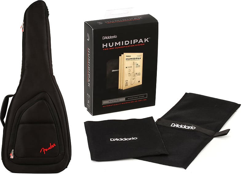 Fender FE620 Electric Guitar Gig Bag Black Bundle with Reverb