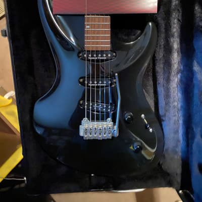 MJ Mirage Custom 2011 - Gloss Tuxedo Black made by Master Luthier Mark Johnson!  AS~New with AAAA Curly Maple Neck, Old Growth Mahogany Body.  Weighs only 7.32 lbs.  Killer! for sale