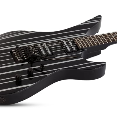 Schecter Synyster Gates Standard Gloss Black with Silver Pin Stripes - BRAND NEW - Electric Guitar image 2