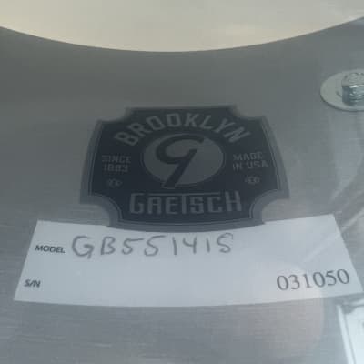 Gretsch GB551415 Brooklyn 5.5x14" Snare Drum in Blue Burst Pearl Nitron w/ Lightning Strainer image 7
