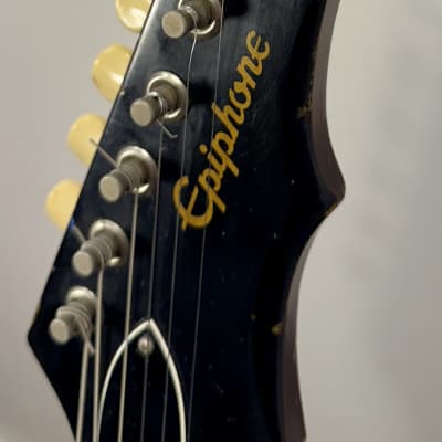 Epiphone Olympic Double Batwing Headstock with Maestro 1963- 1970 - Sunburst image 12
