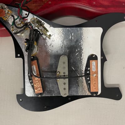 Parts Stratocaster (Allparts/Warmoth) Transparent Red image 10