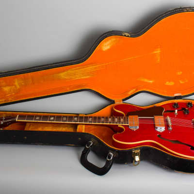 Gibson  ES-330TDC Thinline Hollow Body Electric Guitar (1968), ser. #527040, original black hard shell case. image 10