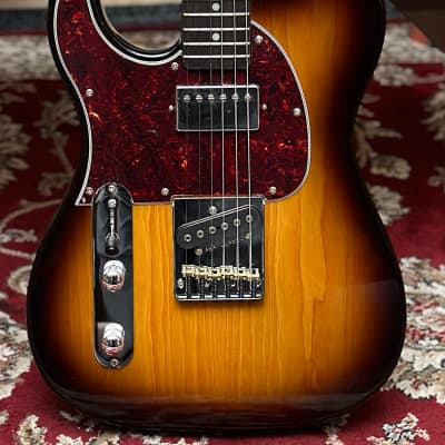 G&L Tribute Series ASAT Classic Bluesboy Lefty Tobacco Sunburst Electric Guitar image 4