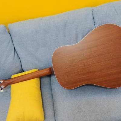 Enya T05J acoustic electric guitar Vintage Sunburst with dual mode pickup and deluxe hardcase image 4