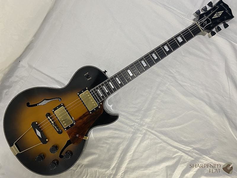 Seventy Seven Stork-Jazz 2015 Sunburst Made In Japan w/ Original Hardshell  Case