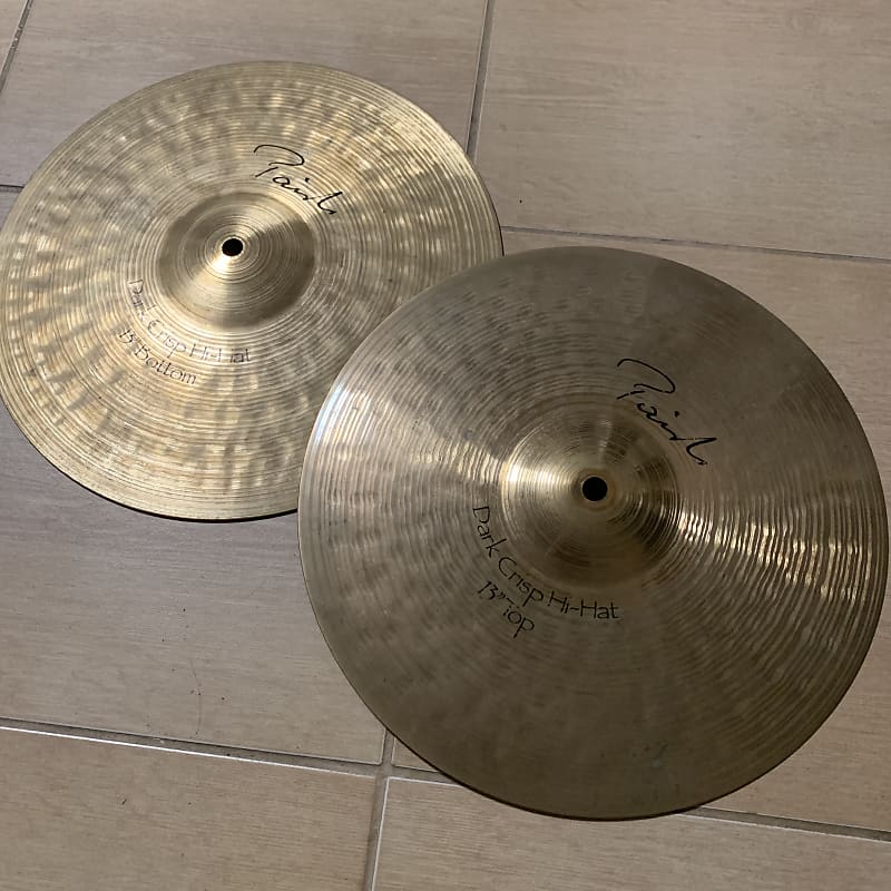 Paiste dark crisp online hi hats 13