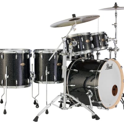 STS2414BX/C316 Pearl Session Studio Select 24x14 Bass Drum BLACK HALO GLITTER image 2