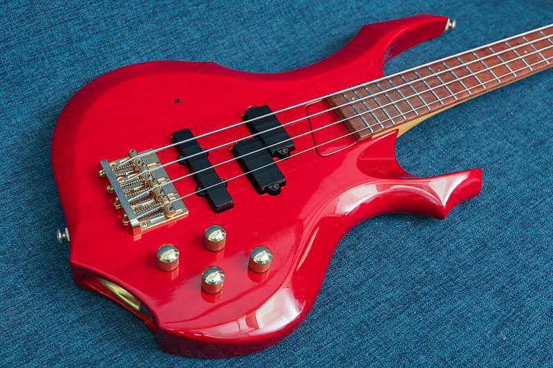 Grass Roots G-FR-58B Forest Bass 1998 See Thru Red | Reverb