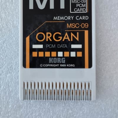 超美品　貴重　KORG M1用MEMORY CARD MSC-09 ORGAN 超美品 貴重 KORG M1用MEMORY CARD MSC-09 ORGAN - メルカリ