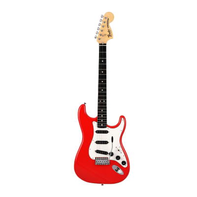 Fender Made in Japan Limited International Color Stratocaster Guitar with Basswood Body, Vintage Style Pickups, U Shape Neck and 9.5- Inch Radius Maple Fingerboard (Morocco Red) image 1