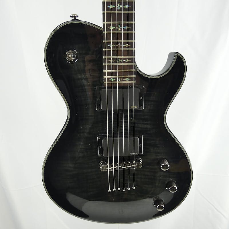 Used Schecter DAMIEN SOLO ELITE DIAMOND SERIES Electric Guitars Black image 1