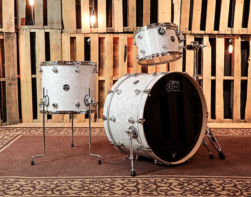 DW Performance Satin Natural Drum Set - 14x24,10x13,16x18