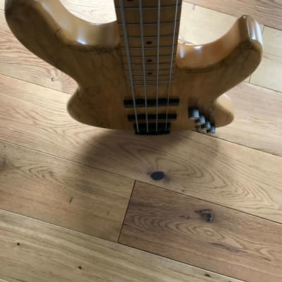 Crews Maniac Sound Uncle Jazz bass 2005 Natural / Spalted maple image 16