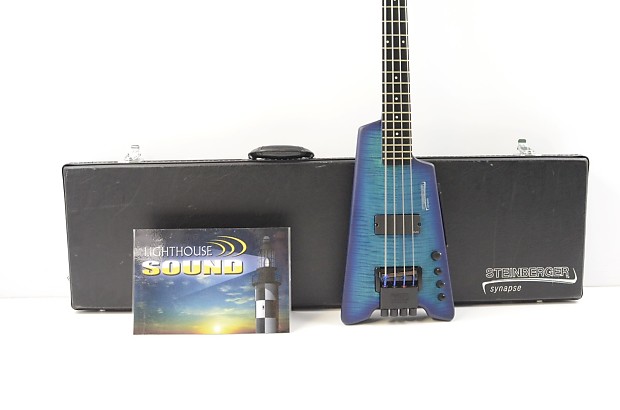 Steinberger Synapse XS-1FPA 4-String Custom Bass Guitar - Blue Burst w/OHSC