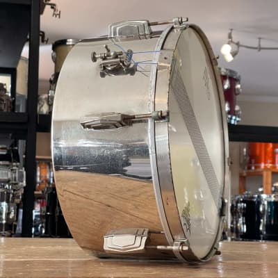 30's Ludwig & Ludwig 6.5 x 14  NOB Snare Drum Frankie Banali Nickel Over Brass image 16
