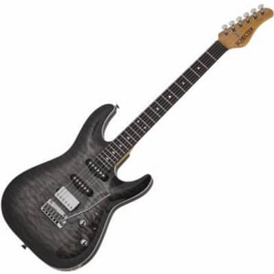 Schecter California Classic Series Electric Guitar w/ Case - Charcoal Burst for sale