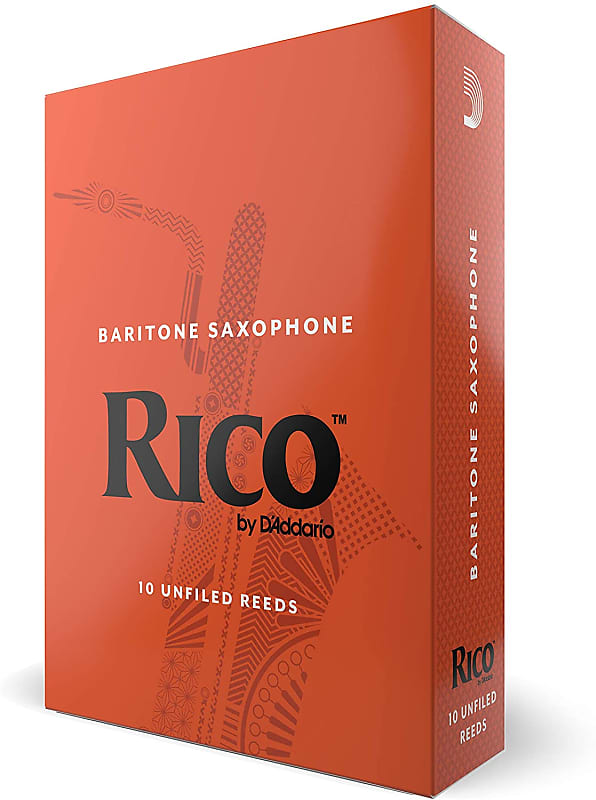 Rico Baritone Sax Reeds, Strength 3.0 RLA1030, 10-pack image 1