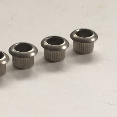 6 Set Acoustic Guitar Tuner Bushings Vintage Relic Guitar Round Tops 8mm OD MIJ? image 4