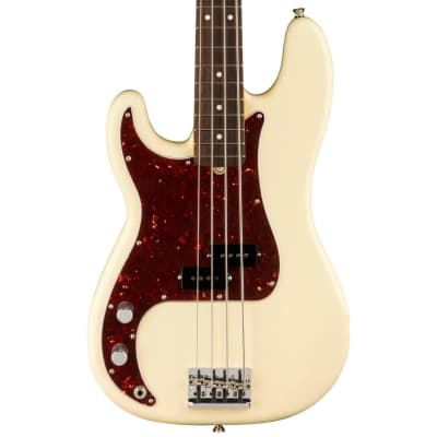 Fender American Professional II Precision Bass Left-Handed Bass Guitar (Olympic White, Rosewood Fretboard) image 1