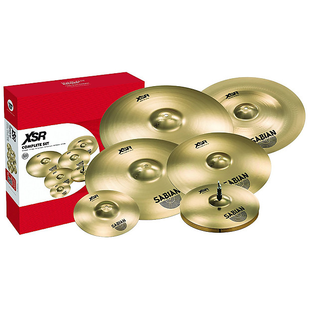 Sabian XSR Complete Set 10" / 14" / 16" / 18" / 18" / 20" 6pc Cymbal Pack imagen 1