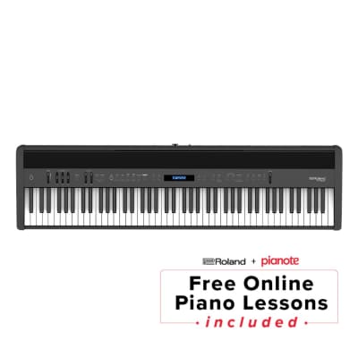 Roland FP-60X Weighted 88-Key Digital Piano with Pedal and Music Rest - Black