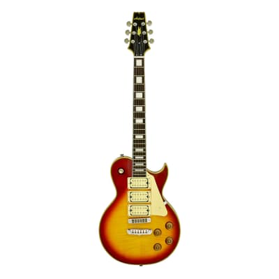 Aria Pro II PE-590AF PE Series Electric Guitar - Aged Cherry Sunburst - Open Box image 2