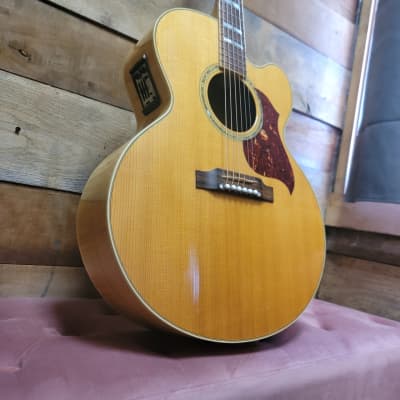 2010 Gibson J-185EC Jumbo Acoustic/Electric (Pre-Owned) - Antique Natural w/ Hard Case image 2