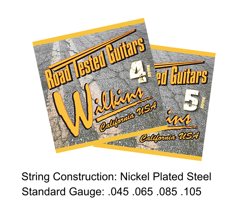 Wilkins RoadTested 4 string bass strings - Nickel Plated Steel / Standard Gauge image 1