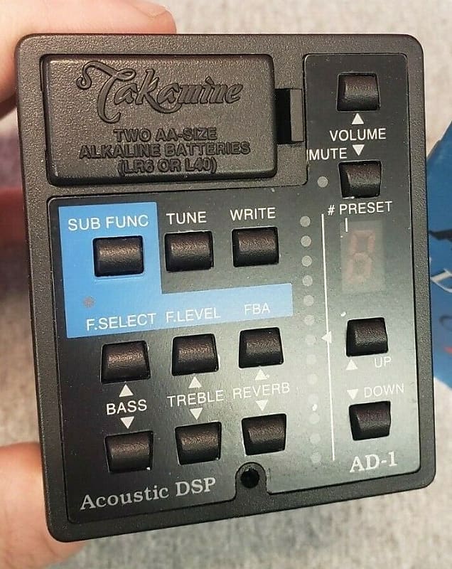 Takamine AD-1 Digital effects Preamp with original owner's manual