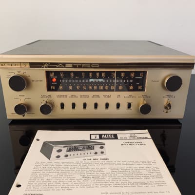 Altec Astro 708A Amplifier with Manual Vintage MCM Receiver Stereo image 1