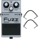 Boss FZ-5 Fuzz Guitar Effects Pedal Stompbox Footswitch + Patch Cables