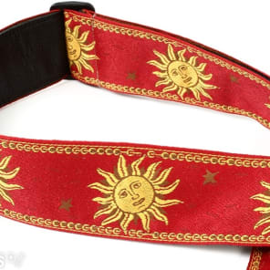 Levy's MPJG '60s Sun Polyester Guitar Strap - Red image 4