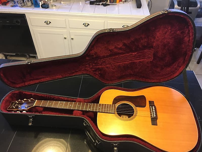 1992 Washburn D68SWN Harvest Solid Wood Acoustic Guitar With Reverb