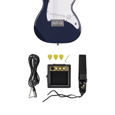 J. Reynolds - Blue Mini Electric Guitar Pack! JRPKSTBL *Make An Offer!* image 3