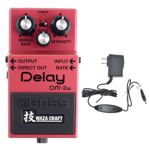 Reverb.com listing, price, conditions, and images for boss-dm-2w-delay-waza-craft