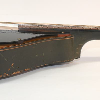Vintage Strad-O-Lin Style A Mandolin • Dark Green Lacquer • Player image 7