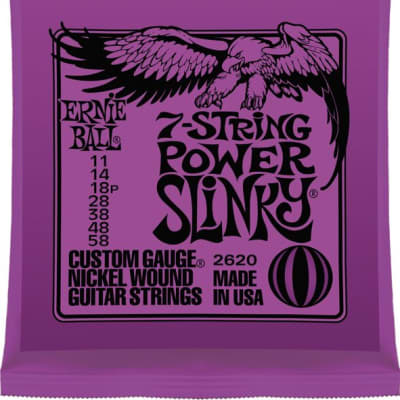 Ernie Ball 2620 Nickel 7-String Power Slinky Electric Guitar Stri image 1