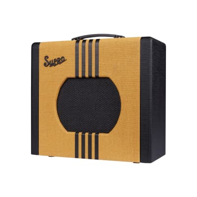 Supro 1820RTB Delta King 10 5W 1x10'' Guitar Tube Combo Amplifier Tweed & Black image 3