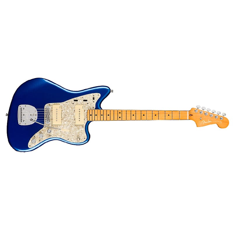 Fender American Ultra Jazzmaster Electric Guitar Maple Fingerboard Cobra Blue - 0118052795 image 1