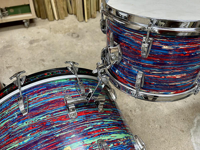 Ludwig Psychedelic red 60,s - Psychedelic Red | Reverb Canada
