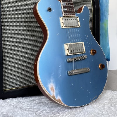 Friedman Metro D 2019 Electric Guitar  - Metallic Blue Relic image 11