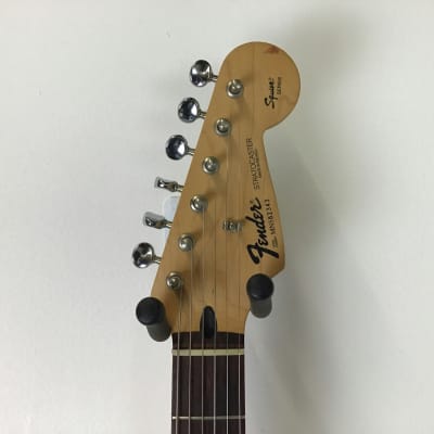 Used Fender 1995 MIM SQUIER SERIES STRATOCASTER Electric Guitar Red image 3