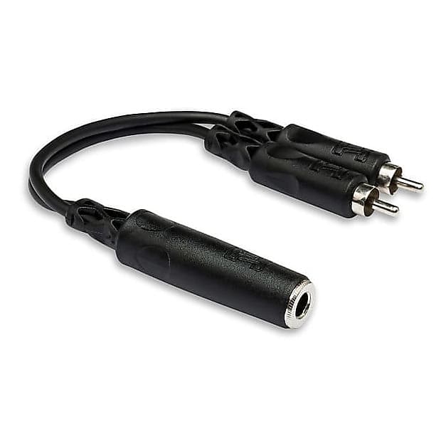 Hosa YPR-131 Y Cable 1/4" TSF to Dual RCA image 1