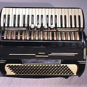 Vintage Italian Made 120 Bass Accordion  with 5 Stops in Original Case & Ready to Play as-is image 2