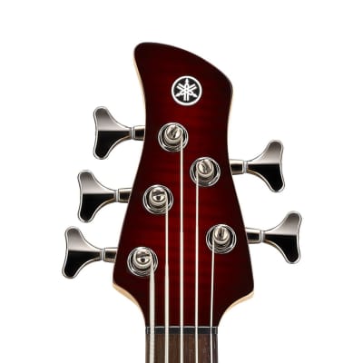 Yamaha TRBX605FM 5-String Electric Bass | Dark Red Cherry Burst image 3