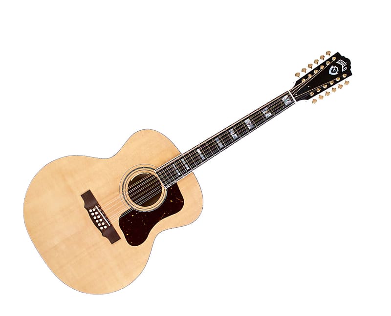 Guild USA F-512 12-String Jumbo A/E Guitar w/Case - Natural Maple - B-Stock image 1